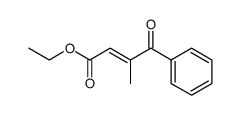 Ethyl-3-methyl-4-oxo-4-phenyl-2-butenoat结构式