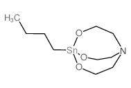 2,8,9-Trioxa-5-aza-1-stannabicyclo[3.3.3]undecane,1-butyl- Structure