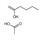 acetic acid,hex-1-en-2-ol Structure