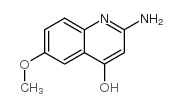 2-氨基-6-甲氧基喹啉-4-醇结构式