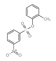Benzenesulfonicacid, 3-nitro-, 2-methylphenyl ester Structure