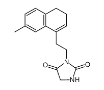 3-[2-(3,4-dihydro-7-methyl-1-naphthalenyl)ethyl]imidazolidine-2,4-dione Structure