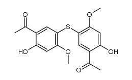 bis-(5-acetyl-4-hydroxy-2-methoxy-phenyl)-sulfide Structure