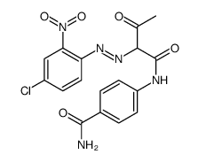 4-[[2-[(4-chloro-2-nitrophenyl)diazenyl]-3-oxobutanoyl]amino]benzamide Structure