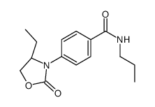 (S)-4-(4-乙基-2-氧代噁唑啉-3-基)-n-丙基苯甲酰胺结构式