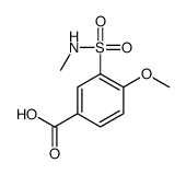 4-甲氧基-3-[(甲基氨基)磺酰基]苯甲酸结构式