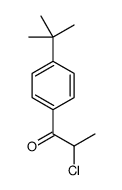 1-(4-叔丁基-苯基)-2-氯-1-丙酮结构式