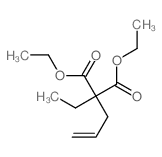 Propanedioic acid,2-ethyl-2-(2-propen-1-yl)-, 1,3-diethyl ester Structure