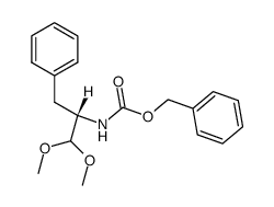 (S)-(1-benzyl-2,2-dimethoxyethyl)carbamic acid benzyl ester Structure
