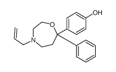 4-(7-phenyl-4-prop-2-enyl-1,4-oxazepan-7-yl)phenol Structure