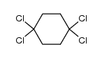 1,1,4,4-tetrachloro-cyclohexane结构式