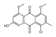 1-chloro-7-hydroxy-4,5-dimethoxy-2-methylanthracene-9,10-dione Structure