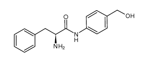 L-phenylalanine amide of p-aminobenzylalcohol Structure
