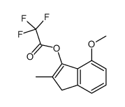 (7-methoxy-2-methyl-3H-inden-1-yl) 2,2,2-trifluoroacetate结构式