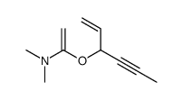 1-hex-1-en-4-yn-3-yloxy-N,N-dimethylethenamine结构式