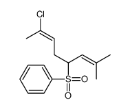 (7-chloro-2-methylocta-2,6-dien-4-yl)sulfonylbenzene Structure