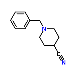 1-苄基-4-氰基哌啶结构式