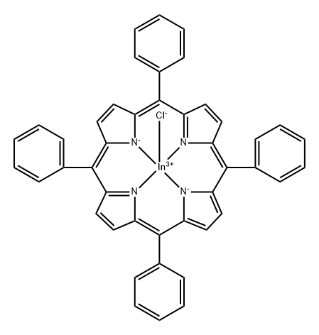 铟(III) 内消旋 - 四苯基卟啉氯化结构式