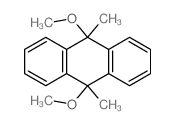 9,10-dimethoxy-9,10-dimethyl-anthracene Structure