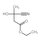 Butyric acid, 3-cyano-3-hydroxy-, ethyl ester结构式