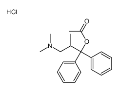 (3-acetyloxy-2-methyl-3,3-diphenylpropyl)-dimethylazanium,chloride结构式
