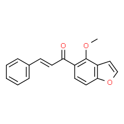 1-(4-Methoxybenzofuran-5-yl)-3-phenyl-2-propen-1-one Structure