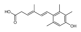 (3E,5E)-6-(4-Hydroxy-2,3,6-trimethyl-phenyl)-4-methyl-hexa-3,5-dienoic acid Structure