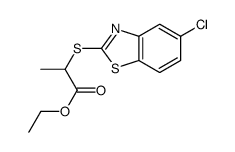 ethyl 2-[(5-chloro-1,3-benzothiazol-2-yl)sulfanyl]propanoate Structure