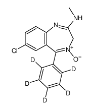 Chlordiazepoxide-d5 Structure