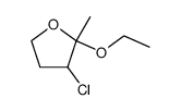 2-ethoxy-3-chloro-2-methyl-tetrahydro-furan结构式