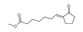 2-(6'-carboxy-1'E-hexylidene)cyclopentanone methyl ester Structure