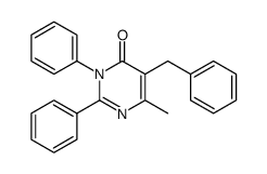5-benzyl-6-methyl-2,3-diphenyl-3H-pyrimidin-4-one结构式