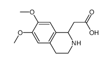 6,7-二甲氧基-1,2,3,4-四氢异喹啉-1-乙酸结构式