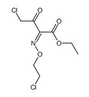 ethyl 2-(2-chloroethoxyimino)-3-oxo-4-chlorobutyrate Structure