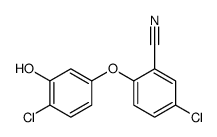 5-chloro-2-(4-chloro-3-hydroxyphenoxy)benzonitrile结构式