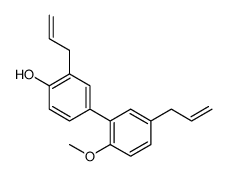 4-(2-methoxy-5-prop-2-enylphenyl)-2-prop-2-enylphenol结构式