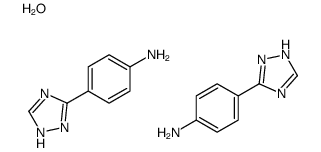 4-(1H-1,2,4-triazol-5-yl)aniline,hydrate结构式