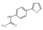 N-(4-呋喃-2-苯基)-乙酰胺结构式