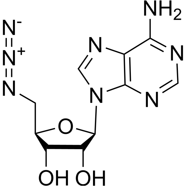 Adenosine,5'-azido-5'-deoxy- Structure