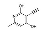2(1H)-Pyridinone, 3-ethynyl-4-hydroxy-6-methyl- (9CI) Structure