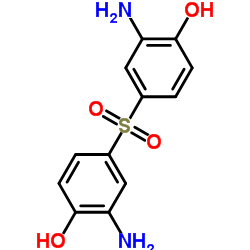 双(3-氨基-4-羟基苯基)砜结构式