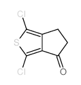 1,3-二氯-5,6-二氢-4H-环戊[c]噻吩-4-酮结构式