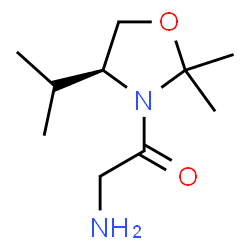 Oxazolidine, 3-(aminoacetyl)-2,2-dimethyl-4-(1-methylethyl)-, (S)- (9CI) Structure