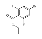 4-溴-2,6-二氟苯甲酸乙酯结构式