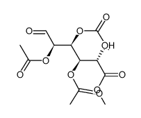2,3,4-tri-O-acetyl-β-D-glucuronic acid methyl ester结构式
