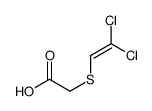 ((2,2-dichloroethenyl)thio)-Acetic acid Structure