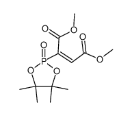 dimethyl 2-(4,4,5,5-tetramethyl-2-oxido-1,3,2-dioxaphospholan-2-yl)maleate结构式