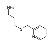 3-(pyridin-2-ylmethylsulfanyl)propan-1-amine结构式