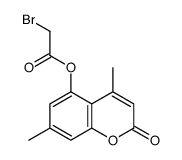 (4,7-dimethyl-2-oxochromen-5-yl) 2-bromoacetate结构式
