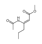 3-Acetylamino-2-hexensaeure-methylester Structure
